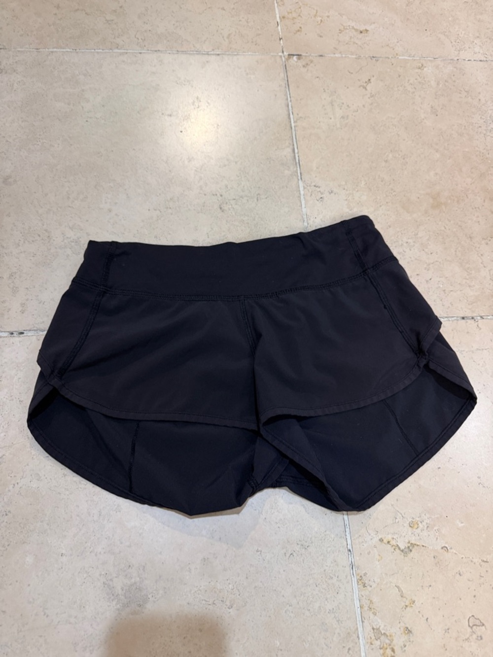 lululemon athletica Black Layered Running Skort